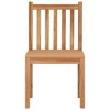 vidaXL Heavy-Duty Patio Chairs - Set of 2 in Solid Teak Wood with Waterbase Finish - Perfect for Indoor/Outdoor Use - Farmhouse Style - 3 of 4