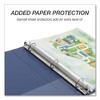 Samsill Earth's Choice Plant-Based BOHO D-Ring View Binders, 1" Capacity, 11 x 8.5, Indigo, 2/Pack - 3 of 4