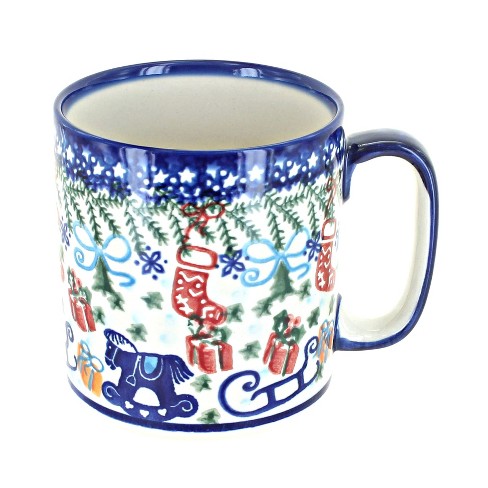 Blue Rose Polish Pottery Christmas Bounty Coffee Mug : Target