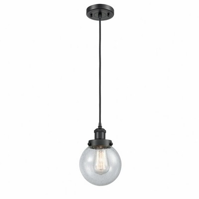 Beacon - 1 Light Cord Hung Mini Pendant In Modern Style-9 Inches Tall and 6 Inches Wide