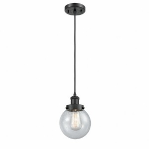 Beacon - 1 Light Cord Hung Mini Pendant In Modern Style-9 Inches Tall and 6 Inches Wide - 1 of 1