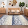Modern Stripe Thin Rugs for Living Room Bedroom Bohemia Low Pile Non Slip Floor Mat Indoor Retro Soft Washable Carpet Home Decor - 3 of 4