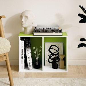 HOMLUX 2-Tier Cube Bookcase Compact Storage Shelf Organizer - 1 of 4