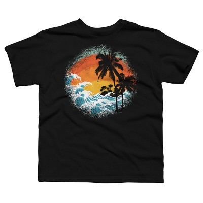 Boy's Design By Humans Tropical Waves By clingcling T-Shirt