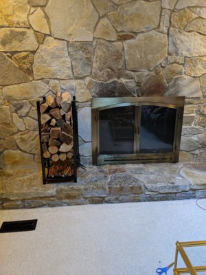 Sunnydaze Indoor/outdoor Powder-coated Steel Fire Pit Or Fireplace ...