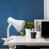 Globe Electric 10.25 Inch 10 Watt A19 Goose Neck Clip Lamp with Non Dimmable LED Bulb and Rotary On/Off Switch on Socket, White - 4 of 4