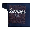 NFL Denver Broncos Women's Plus Size Short Sleeve V-Neck T-Shirt - 3 of 3