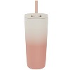 Zak Designs 20 fl oz Stainless Steel Straw Tumbler - 2 of 4