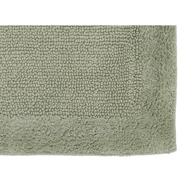 Dark Sage 20" x 20" Cotton Reversible Contour Bath Rug