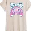 Women's - Instant Message - Girly Game Controller Oversized Graphic T-Shirt - 2 of 4