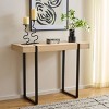 Klausner Console Table - CNS9302A - Sand/Black - Safavieh - 2 of 4