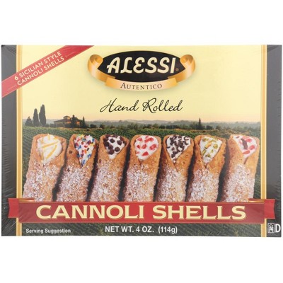 Alessi Large Cannoli Shells - 12 pack, 4 oz