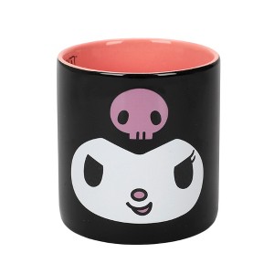Kuromi Cute Character 16 Oz Black Ceramic Mug - 1 of 4