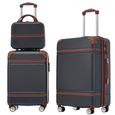 Lycvki 3 Pieces 20"+24" Hardshell Luggage Sets with TSA Lock Lightweight