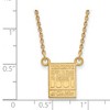Black Bow Jewelry 14k Yellow Gold Plated Sterling Silver Mississippi Rebels NCAA Necklace 18 Inch - 2 of 4