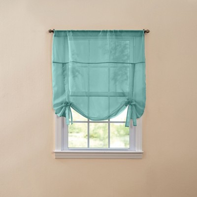 BrylaneHome BH Studio Sheer Voile Tie-Up Shade