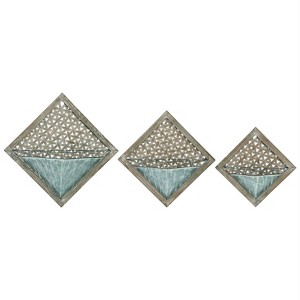 Transpac Set of 3 Colorful Metal Wall Decor Spring Home Decorations Unique Indoor Art - 1 of 1