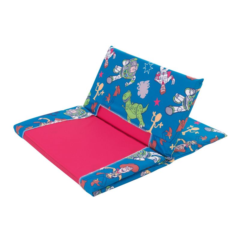 Disney Toy Story Blue and Green Preschool Nap Pad Sheet, 3 of 5