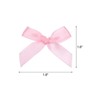 Unique Bargains Gift Packaging Accessories Mini Ribbon Bows for Fabric Craft DIY 50 Pcs - 2 of 4