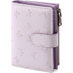 Acoinel Leather RFID - BlockingSnap Closure Zipper Wallet - 1 of 4