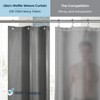 LiBa Premium Waffle Weave Shower Curtain - Water Repellent and Heavyweight, Hotel Quality, Machine Washable Liner for Bathroom - 2 of 4