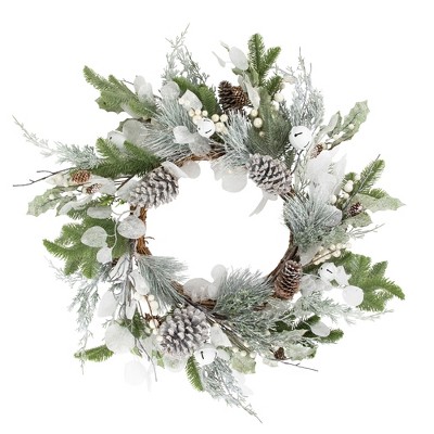 Northlight Artificial Mixed Foliage With Pine Cones Christmas Wreath ...