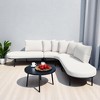 Mshliw Outdoor Patio Furniture Set - 6-Piece Modular Sectional Sofa with Coffee Table, Cushion–  Patio Seating for Garden, Backyard, Deck, Porch - 3 of 4