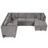 NicBex Modern 108.6" Pull Out Sofa Bed Chenille Convertible Sleeper Sofa with USB Ports and Storage Chaise for Living Room - 4 of 4