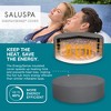 Bestway SaluSpa Bahamas AirJet 2 to 4 Person Inflatable Hot Tub Round Portable Outdoor Spa with 120 AirJets and EnergySense Energy Saving Cover, Brown - 4 of 4