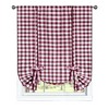 GoodGram Buffalo Check Plaid Gingham Tie Up Window Single Curtain Shade - 2 of 3