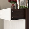 Okak Modern Wooden 4-Tier Shoe Rack with Top Drawer, Freestanding Shoe Organizer, Hidden Shoe Cabinet with Adjustable Shelves for Entryway, Walnut - 4 of 4