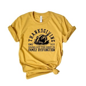 Simply Sage Market Women's Thanksgiving Family Dysfunction Short Sleeve Graphic Tee - 1 of 2