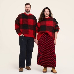 Adult Buffalo Check Pullover Sweater - Woolrich x Target Red/Black - 1 of 4