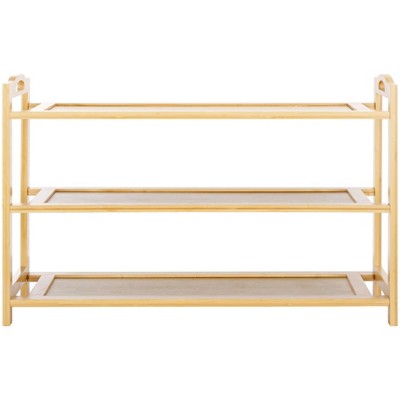 Baretta 3 Tier Shoe Shelf - Natural - Safavieh