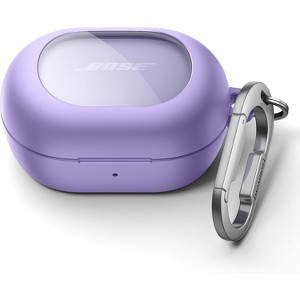 SURITCH Magnetic Cases for Bose New QuietComfort Earbuds (2024) Case Cover, Rugged Shockproof Protective Cove with Magnetic Lok & Carabiner, Purple - 1 of 3