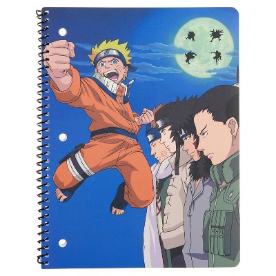 Naruto Anime Character Print Orange and Black 5-Piece Backpack Set For Boys  