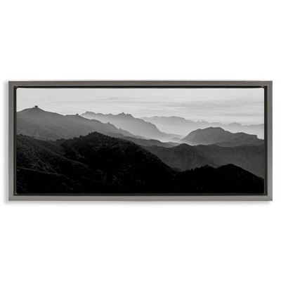 Stupell Industries Misty Sky Open Mountain Landscape, 25" x 11"