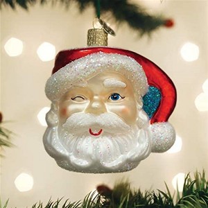 Old World Christmas Glass Blown Ornament for Christmas Tree, Santa Mug - 1 of 4