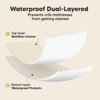 KeaBabies Isla Waterproof Crib Sheets for Boys, Girls, 2pk Baby Fitted Crib Sheet, Waterproof Crib Mattress Protector Sheets - 3 of 4