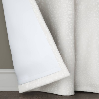 Blackout Embossed Velvet Curtain Panel - Threshold