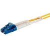 Monoprice Fiber Optic Cable - 1 Meter - Yellow | LC/UPC-LC/UPC, G657A1, Single Mode, Duplex, 2mm, PVC - 3 of 4