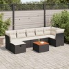 vidaXL Garden Sofa Set Black PE Rattan Large Modular Garden Sofa Set - 2 of 4