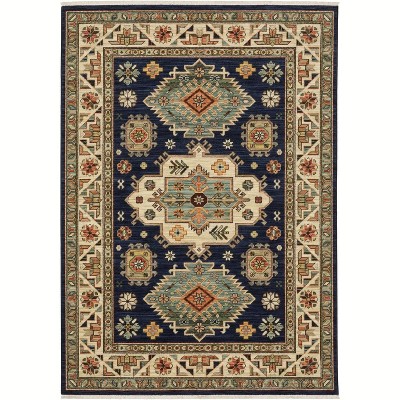 Oriental Weavers Lilihan 532B6 Navy/ Multi Indoor Area Rug - 2'6" x 12'