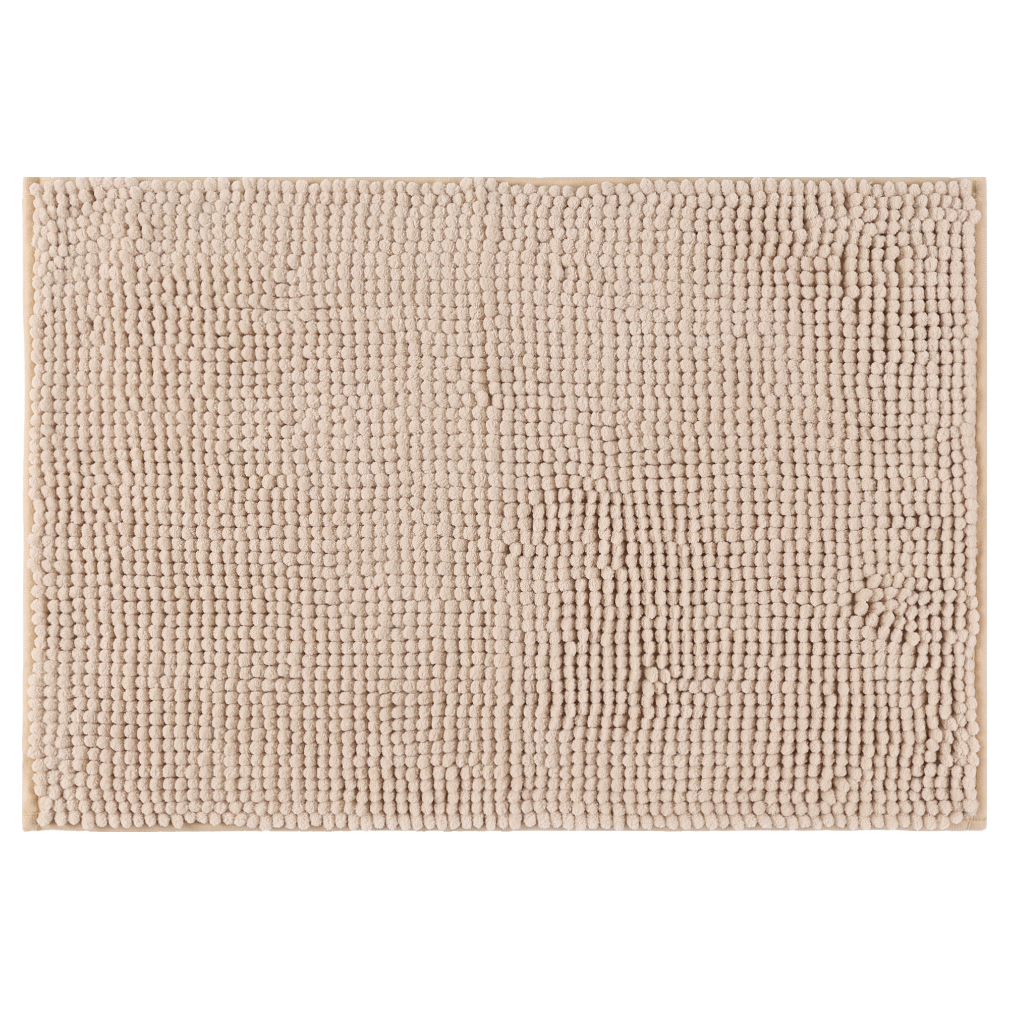 Unique Bargains Soft Plush & Fluffy Non-Slip Extra Thick Microfiber Bathroom Mat 1 Pc Khaki 16" x 24"
