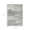 HomeRoots 9' X 12' Beige And Gray Abstract Washable Indoor Outdoor Area Rug - 3 of 4