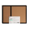U Brands 17''x 23'' Wood Frame Dry Erase Calendar and Letter Board Combo Black - image 2 of 4