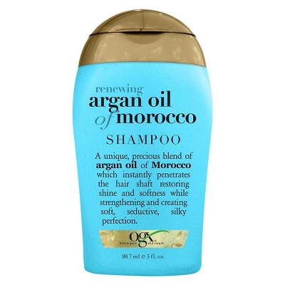 OGX Renewing + Argan Oil of Morocco Shampoo, Paraben-Free with Sulfate-Free Surfactants - Travel Size - 3 fl oz