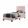 Twin Size Platform Bed with Upholstered Headboard for Bedroom - 2 of 4