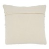 18"x18" Chindi Design Square Pillow Cover with Fringe Blue - Saro Lifestyle: Bohemian Hand Washable Cotton Zippered - 2 of 4