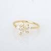 Jewelry Avalanche 20G 14K Gold .075ctw Diamond Flower Nose Hoop Ring, Twist-open 5/16"(8mm) - 3 of 4